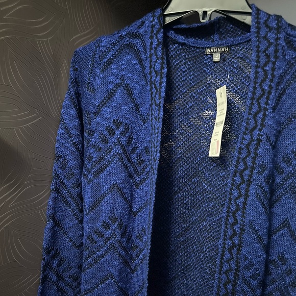 Royal Blue and Black Cardigan Size M - Picture 4 of 7